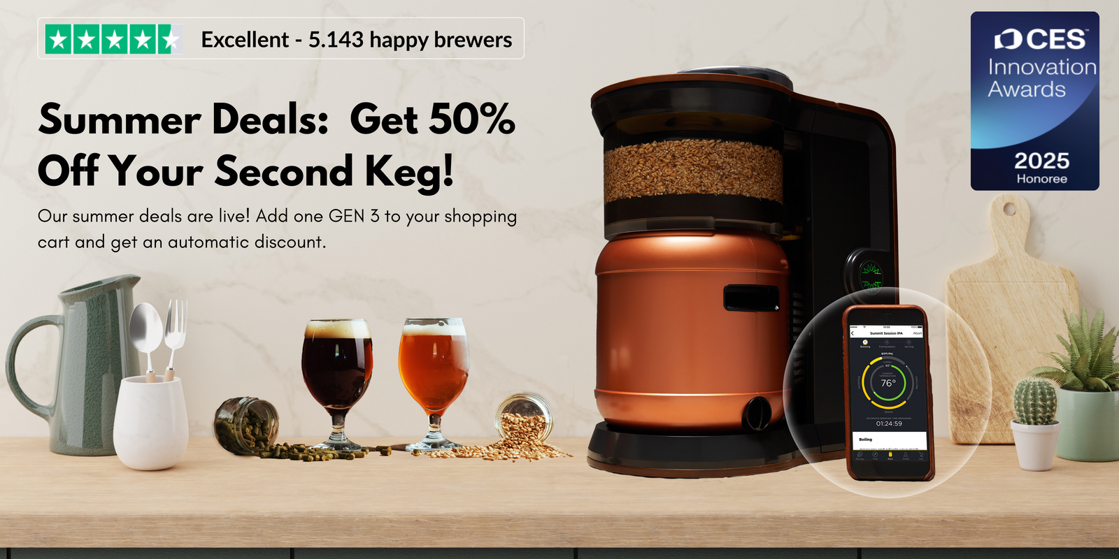 MiniBrew | Smart Home Brewing System for Beer, Cider & kombucha Lovers
