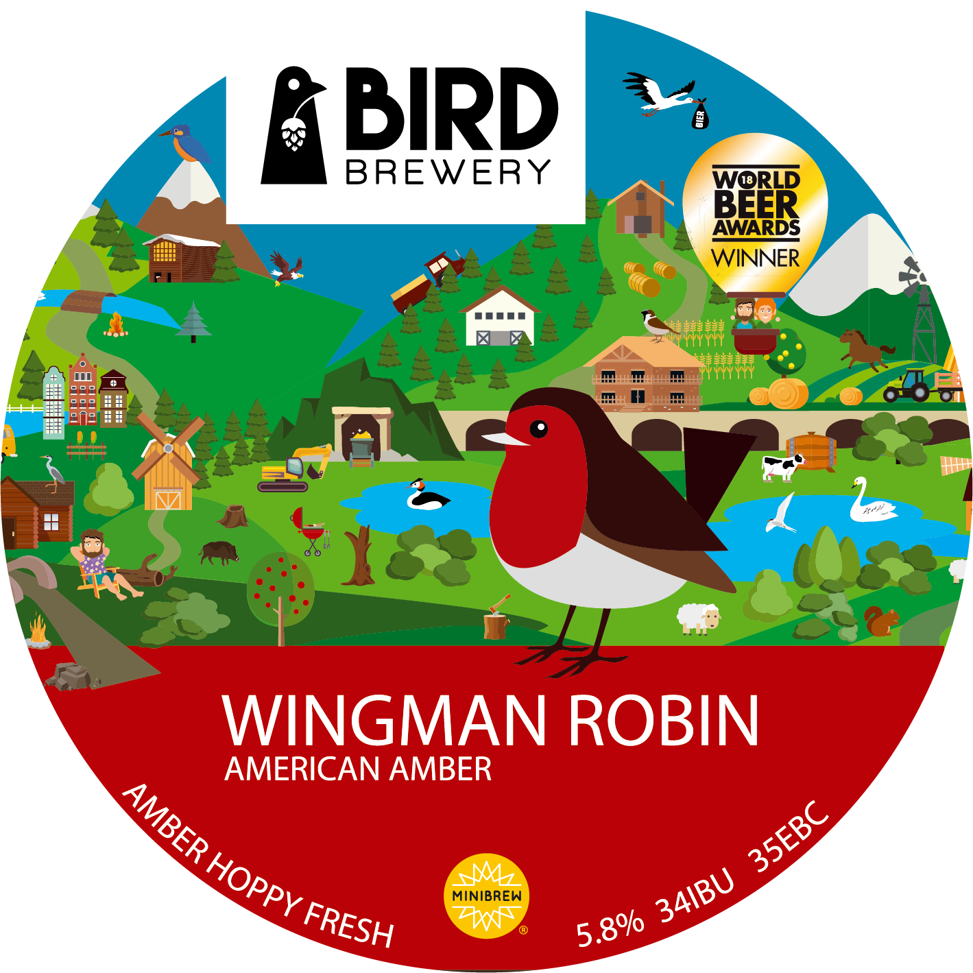 Wingman Robin | American Amber Ale Recipe Kit